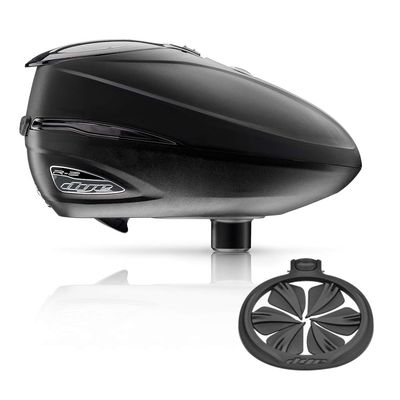 Dye R2 Electronic Paintball Loader (Black + Black Quick Feed)