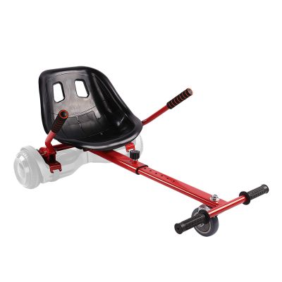 KKA Hoverboard Seat Attachment for Kids & Adults, Hoverboard Go Kart Attachments Fits Self Balancing Scooter, Hoverboard Accessories with Adjustable Frame, Transforming into Go Kart, Red