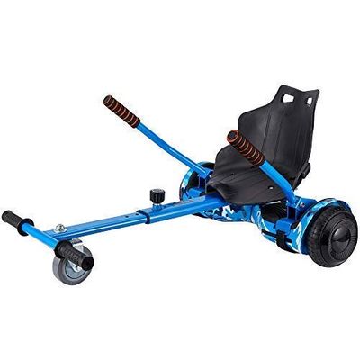 KKA Hoverboard Seat Attachment for Kids & Adults, Hoverboard Go Kart Attachments Fits Self Balancing Scooter, Hoverboard Accessories with Adjustable Frame, Transforming into Go Kart, Blue