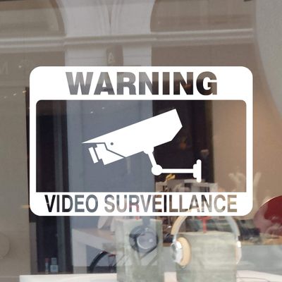 Warning Video Surveillance CCTV Camera Security Sign Sticker