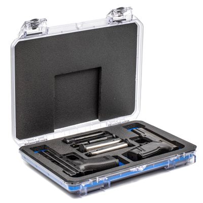 Seahorse 85 FP2 Heavy Duty 2 Pistol Case - TSA Approved/Mil Spec / IP67 Waterproof/USA Made for Firearms, Pistols, Handguns; Stores 2 Pistols and 12 Magazines