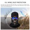 JOEYOUNG Skull Face Mask UV Sun Dust Neck Gaiter Bandana Headwear Motorcycle view 3