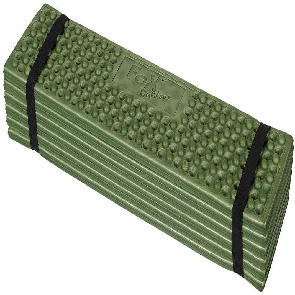 MFH Olive Sleeping Mat, 70.9in x 2.8in x 0.4in, 100% Ethylene Vinyl Acetate (EVA), Foam-Sleeping-Pads, Lightweight and Foldable, Perfect for Outdoor Activities