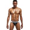 Brand Sexy Men underwear jock straps Nylon mesh breathable tanga hombre G-string Thongs gay Underwear men Jockstraps (M, Black) view 2