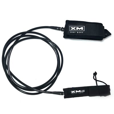 XM SURF MORE Knee/Calf Surfboard Leash 15ft., Big Wave Cord Thickness (.313 in.), Choose Length and Color, Key Pocket, Unbreakable Swivels, Detachable Railsaver, Made in USA
