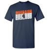 UGP Campus Apparel Chicago Retro Repeat - Sports Team City Pride Tailgating T Shirt - Small - Navy view 1