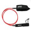 XM SURF MORE Knee/Calf Surfboard Leash 8ft-10ft, COMP Cord Thickness (.220 in.), Choose Length and Color, Key Pocket, Unbreakable Swivels, Detachable Railsaver, Made in USA view 1