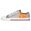 FOCO Clemson Tigers NCAA Womens Glitter Low Top Canvas Shoes - 9 view 2