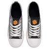 FOCO Clemson Tigers NCAA Womens Glitter Low Top Canvas Shoes - 9 view 3