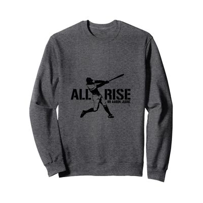 Aaron Judge All Rise - Black Print Sweatshirt - Apparel Sweatshirt