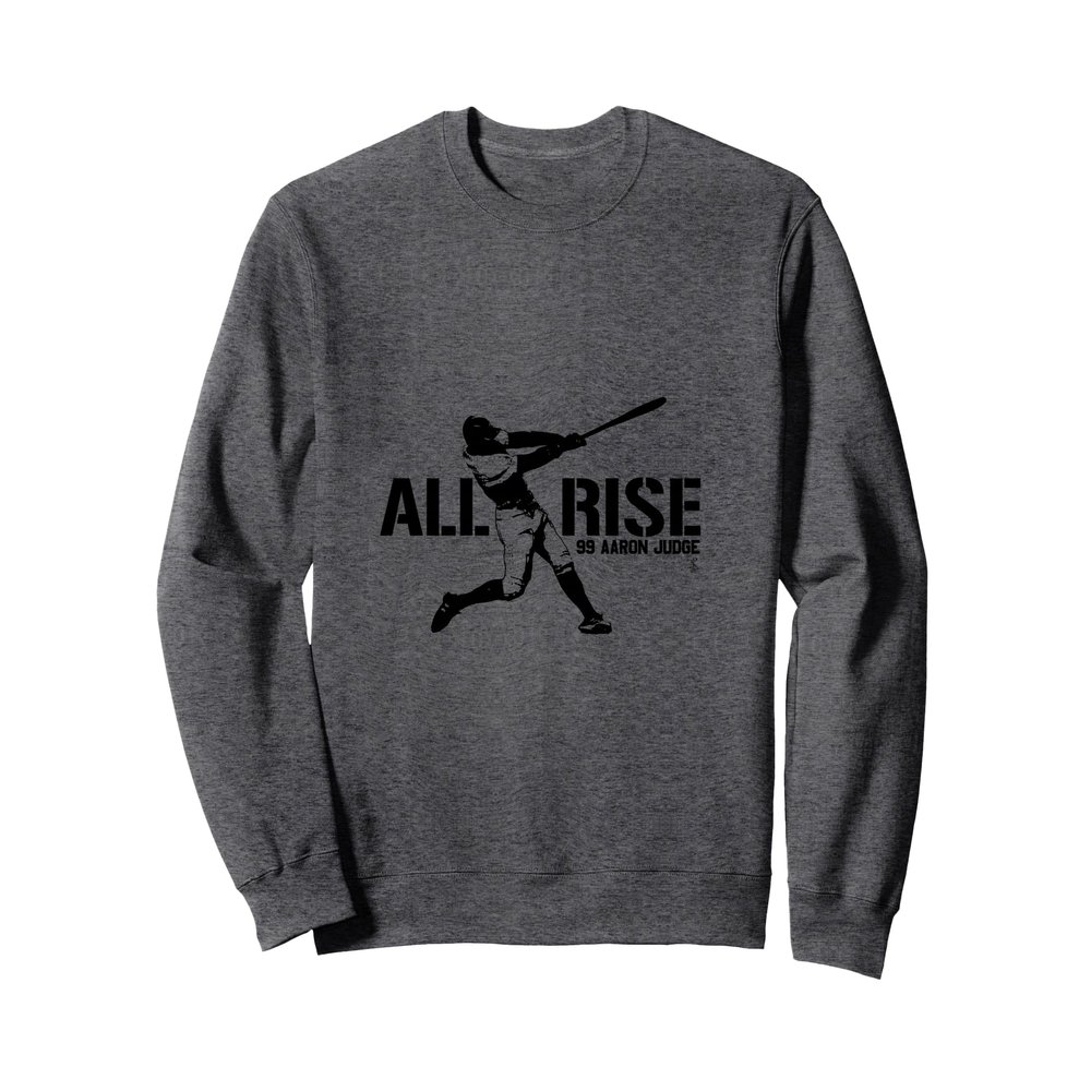 Aaron Judge All Rise - Black Print Sweatshirt - Apparel Sweatshirt