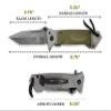 Snake Eye Tactical Heavy Duty Every Day Carry Folding Pocket Knife view 2
