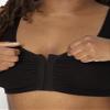 Fruit of the Loom Women's Front Closure Cotton Bra, Black Hue/Heather Grey 2-Pack, 34 view 2