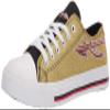 FOCO Florida State Seminoles NCAA Womens Glitter Low Top Canvas Shoes - 7 view 1