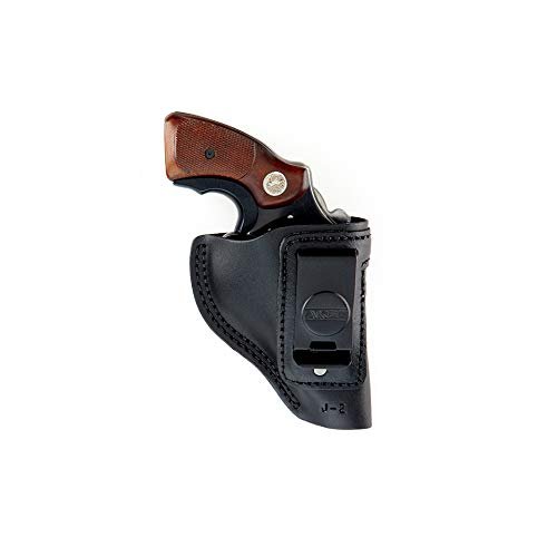 Aker Leather Products Spring Special Open Top IWB Holster Aker Leather 134 Spring Special Open Top IWB Holster, Plain, Right Hand, J-Frame 2" Revolver, Black
