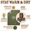 Don't Die In The Woods - Freakin Huge Emergency Blankets [4-Pack] Extra Large Thermal Mylar Space Blanket - One of The Ten Essentials Outdoor Survival Gear for Hiking Camping First Aid Kit (Green) view 3