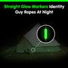 Glow Markers - Powerful Glow in The Dark Camping Accessories for Tent Campers - Solar Powered (Straight Marker) view 2