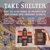 Don't Die In The Woods - Freakin Huge Emergency Blankets [4-Pack] Extra Large Thermal Mylar Space Blanket - One of The Ten Essentials Outdoor Survival Gear for Hiking Camping First Aid Kit (Orange) view 2