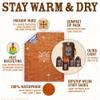 Don't Die In The Woods - Freakin Huge Emergency Blankets [4-Pack] Extra Large Thermal Mylar Space Blanket - One of The Ten Essentials Outdoor Survival Gear for Hiking Camping First Aid Kit (Orange) view 3