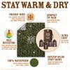 Don't Die In The Woods - Freakin Huge Emergency Blankets [4-Pack] Extra Large Thermal Mylar Space Blanket - One of The Ten Essentials Outdoor Survival Gear for Hiking Camping First Aid Kit (Camo) view 2