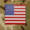 BritKitUSA Solas Infrared Reflective Full Color US Flag Patch-Forward view 1