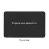 Family Love Son Personalized Photo Text Engraved Metal Mini Wallet Insert Message Note Card view 2