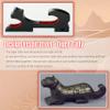 Eforlife 2/Set Sword Hook Wall Mount Samurai Sword Hanger Display Holder Adjustable for Katana Wakizashi Tanto Genji Sword Weapon Rack (2-Tier Padded) view 3