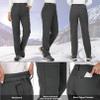 Womens Snow Pants Hiking Winter Fleece Lined Waterproof Soft Shell Insulated Outdoor Camping Travel ski Pants 5022,Grey,3X-Large view 2