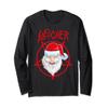 Sleigher Santa Claus Metal Christmas Cool Funny LONG SLEEVE view 1