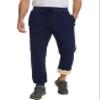 Flygo Men's Fleece Pants Winter Warm Joggers Pants Active Sherpa Lined Sweatpants(Rib Bottom Navy-M) view 2
