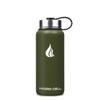 HYDRO CELL Stainless Steel Insulated Water Bottle with Straw - For Cold & Hot Drinks - Metal Vacuum Flask with Screw Cap and Modern Leakproof Sport Thermos for Adults (Army 32oz) view 3