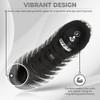 Vizari Bolt Firm Ground Youth Soccer Cleats for Boys and Girls | Textured Synthetic Leather Upper Kids Football Cleats with Polyurethane Sole for Comfort and Traction Black/White/Silver view 2