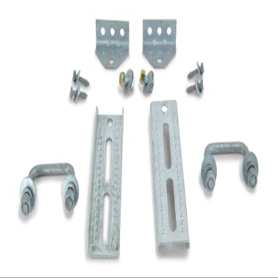 Sturdy Built (2) 8" Galvanized Swivel Top Bunk Bracket Kit with Hardware for 1.5x3 Boat Trailer Crossmember