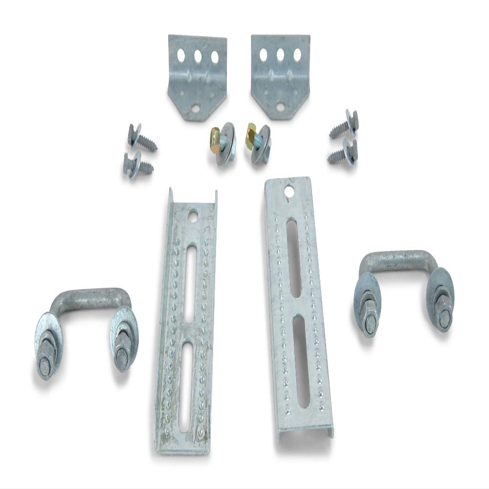 Sturdy Built (2) 8" Galvanized Swivel Top Bunk Bracket Kit with Hardware for 1.5x3 Boat Trailer Crossmember