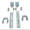 Sturdy Built (2) 8" Galvanized Swivel Top Bunk Bracket Kit with Hardware for 1.5x3 Boat Trailer Crossmember view 1