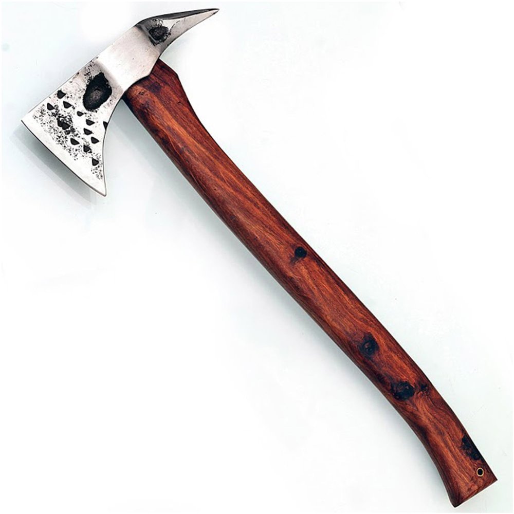 Armory Replicas Fireman Hatchet Pickaxe Tool - Hand Forged Carbon Steel Functional Camping Demolition Outdoor Axe