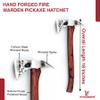 Armory Replicas Fireman Hatchet Pickaxe Tool - Hand Forged Carbon Steel Functional Camping Demolition Outdoor Axe view 2