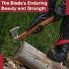 Armory Replicas Fireman Hatchet Pickaxe Tool - Hand Forged Carbon Steel Functional Camping Demolition Outdoor Axe view 4