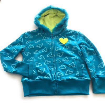 Canyon River Blues Girls Fleece Hoody Cotton Blend Medium Blue