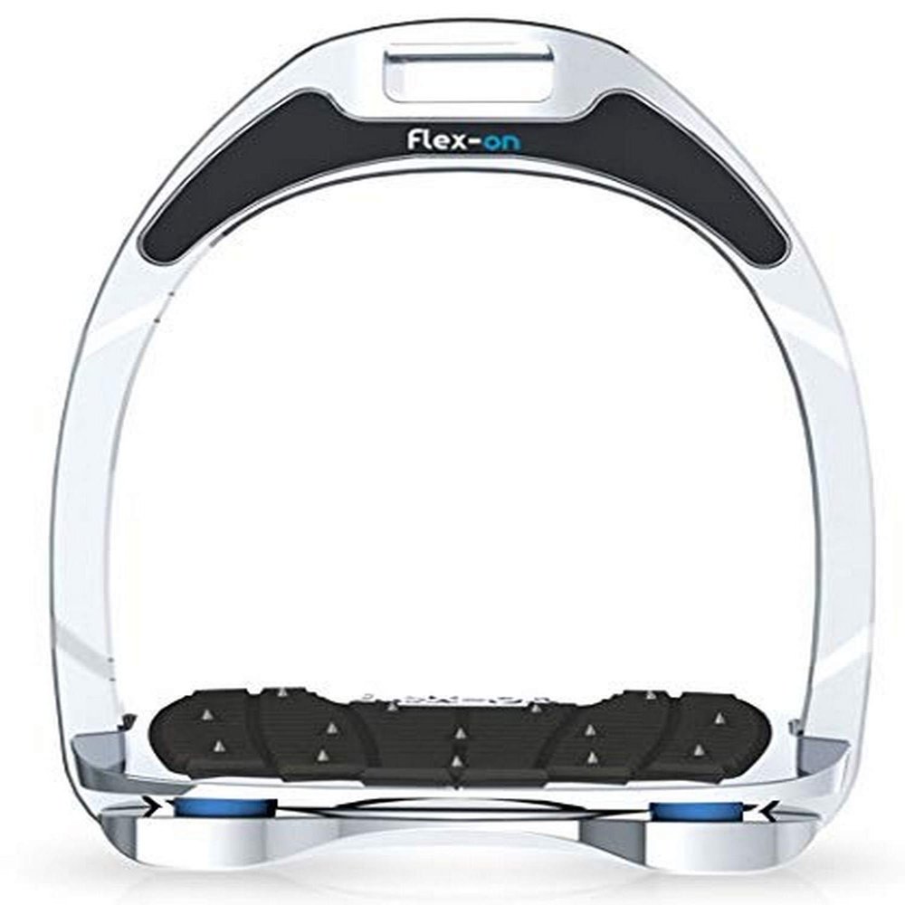 Flex on Aluminium Range Flat Ultra-Grip Frame Color: Silver ELASTOMERS: Light Blue
