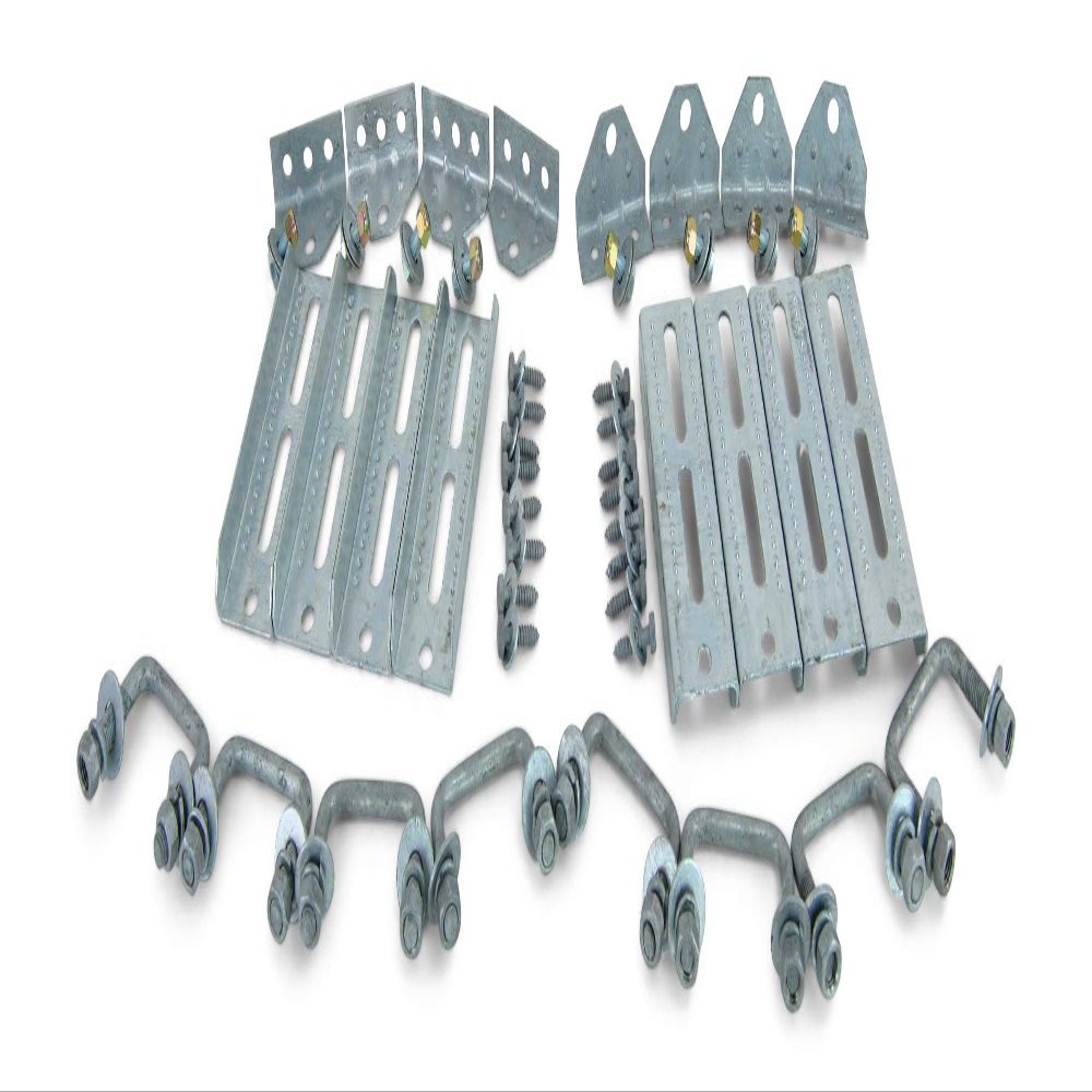 Sturdy Built (8) 8" Galvanized Swivel Top Bunk Bracket Kit with Hardware for 1.5x3 Boat Trailer Crossmember