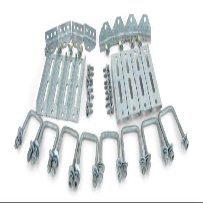 Sturdy Built (8) 8" Galvanized Swivel Top Bunk Bracket Kit with Hardware for 3x3 Boat Trailer Crossmember