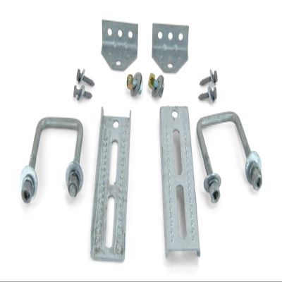 Sturdy Built (2) 8" Galvanized Swivel Top Bunk Bracket Kit with Hardware for 3x3 Boat Trailer Crossmember