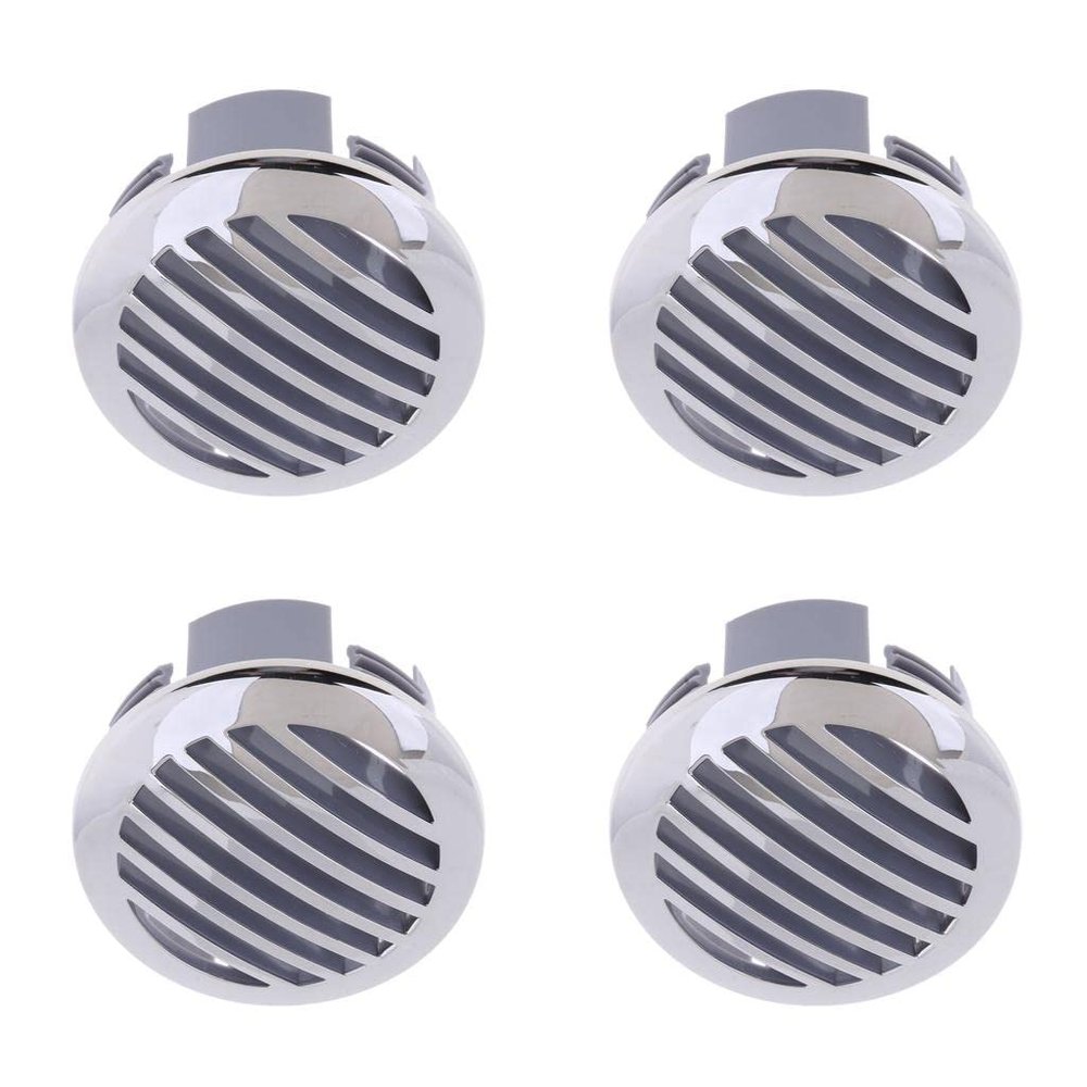 Kesoto 4 Pcs 3-inch/76mm Marine Grade 316 Stainless Grill Vent Cover for RV Boats - 81932SS-HP (Silver)