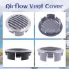 Kesoto 4 Pcs 3-inch/76mm Marine Grade 316 Stainless Grill Vent Cover for RV Boats - 81932SS-HP (Silver) view 4