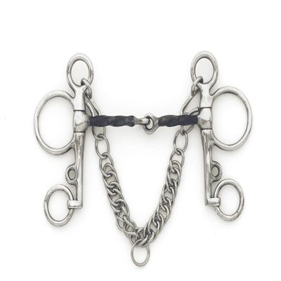 centaur Blue Steel Slow Twist Tom Thumb Pelham Bit 5.5