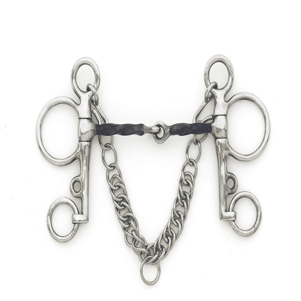 centaur Blue Steel Slow Twist Tom Thumb Pelham Bit 5.5