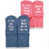 Carter's Baby Girls' 2-Pack Slogan Socks, 3-12 Months view 1