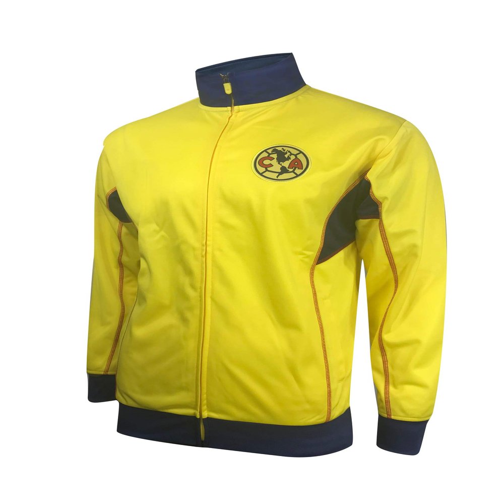 Club America Official Licensed Track Jacket (Adult Large, Yellow)