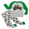 Family Feeling Tractor Little Boys Long Sleeve Pajamas Sets Cotton Pyjamas Kids Pjs Size 7 Grey view 1